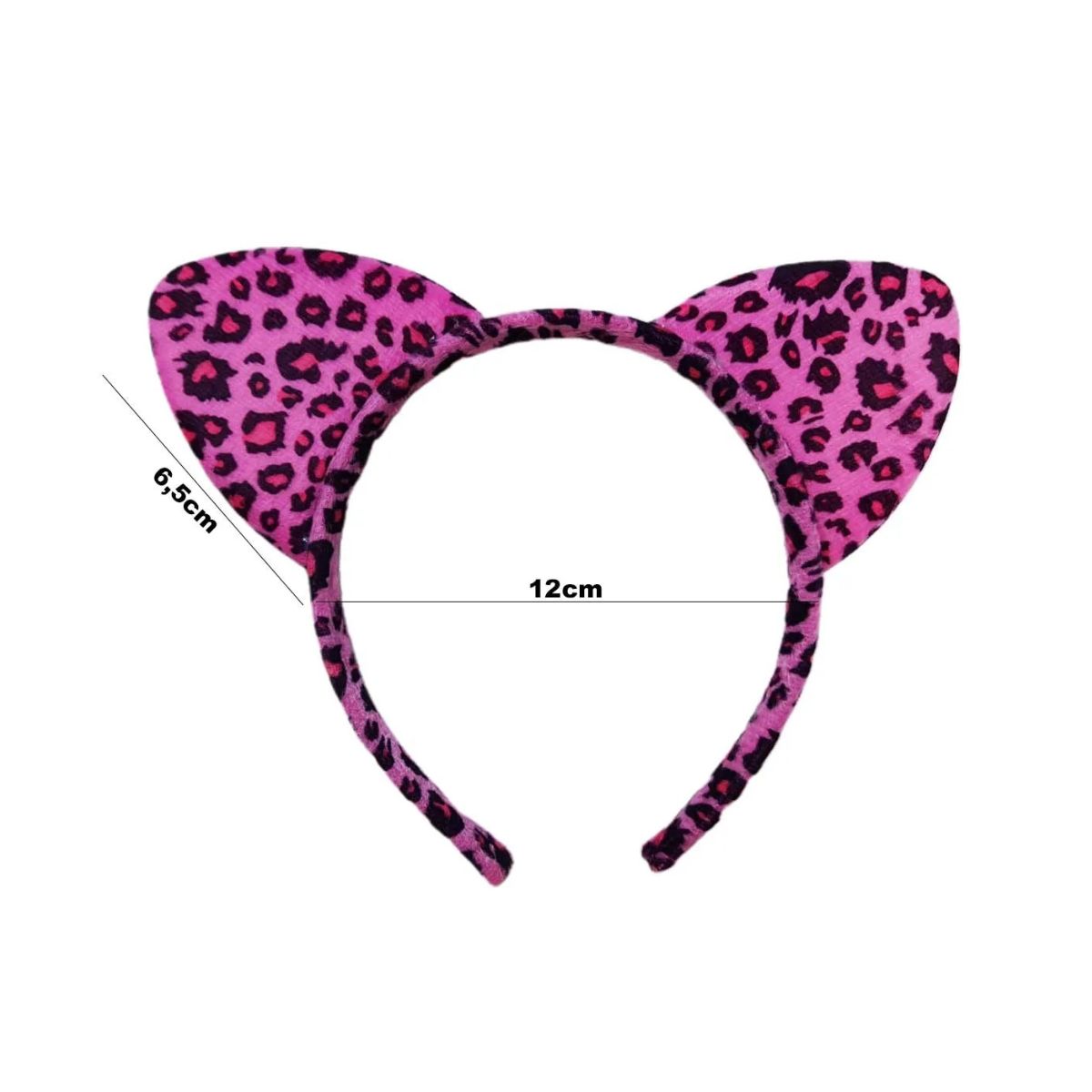 Kit Fantasia Cosplay Oncinha Rosa - Rabo / Tiara / Gravata Kit Fantasia Cosplay Oncinha Rosa - Rabo / Tiara / Gravata